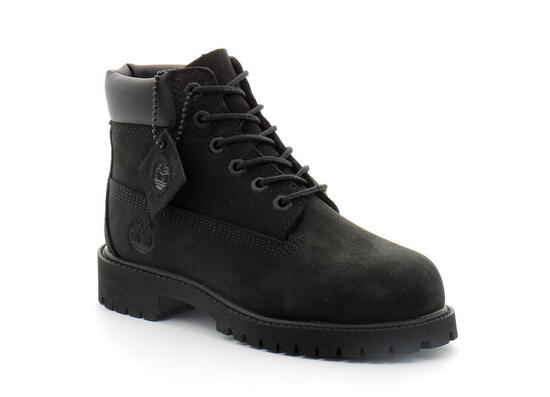 Boot à lacets pour enfant en noir 6-inch