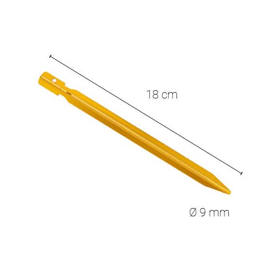 Ultralichte aluminium haringen 18cm | 12 stuks 2/5