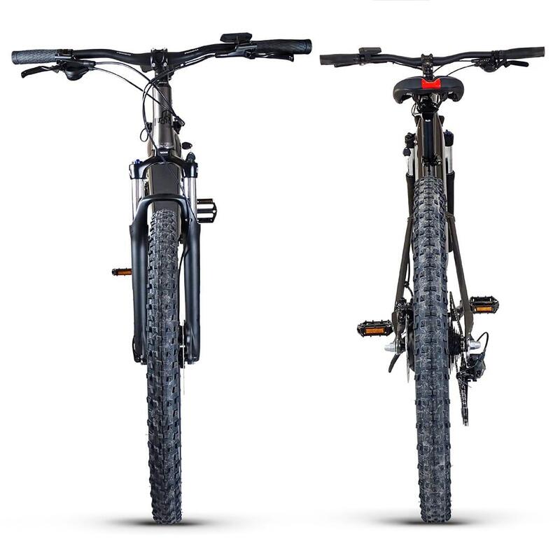 UB400B | E-Bike Munte Suspensie Completă | Până la 140 km | Gri | 29"