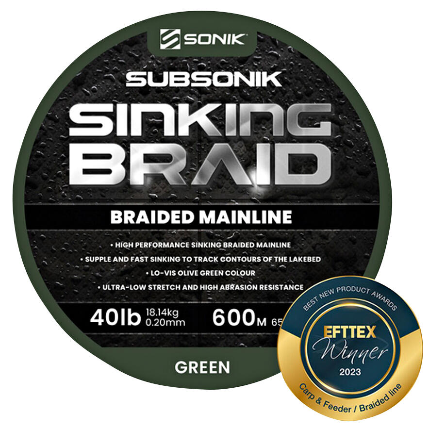 Sonik Subsonik Sinking Braid 0,20mm 40lb 18,14kg 600m 2/2