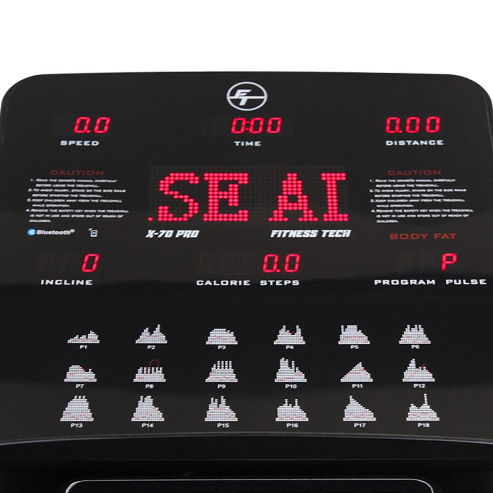 Tapis de Course Pro X-70 Pro Series Fitness Tech – Jusqu’à 25km/h 58×166cm 7/7