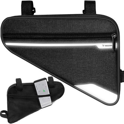 Bolsa de cuadro para bicicleta 1,2 L Negra MTB Carretera 4/7