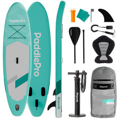 Sup board allround compact - met zitje - 300cm - max 100kg - beginners - groen