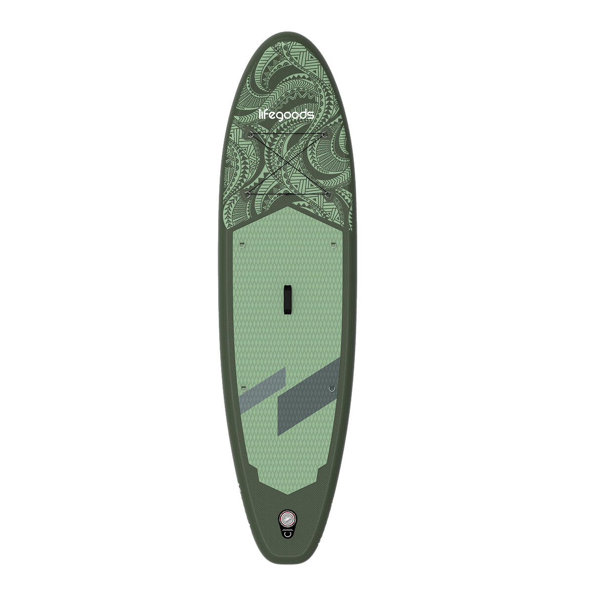 SUP Board Allround Compact - 300cm - max 100kg - beginners - Groen/Legergroen 2/6