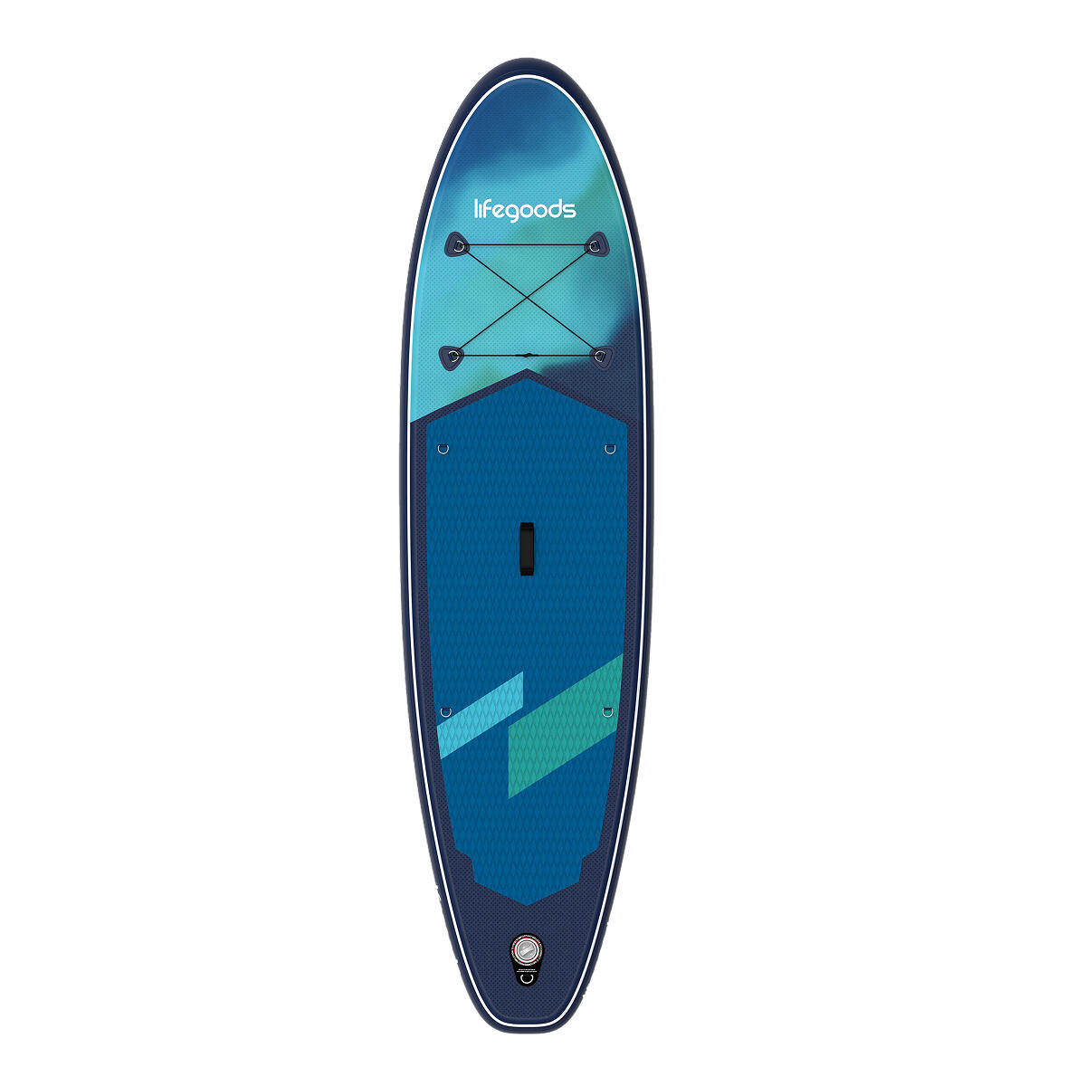 SUP Board Allround Compact - 300cm - max 100kg - beginners - Blauw/Groen 2/6