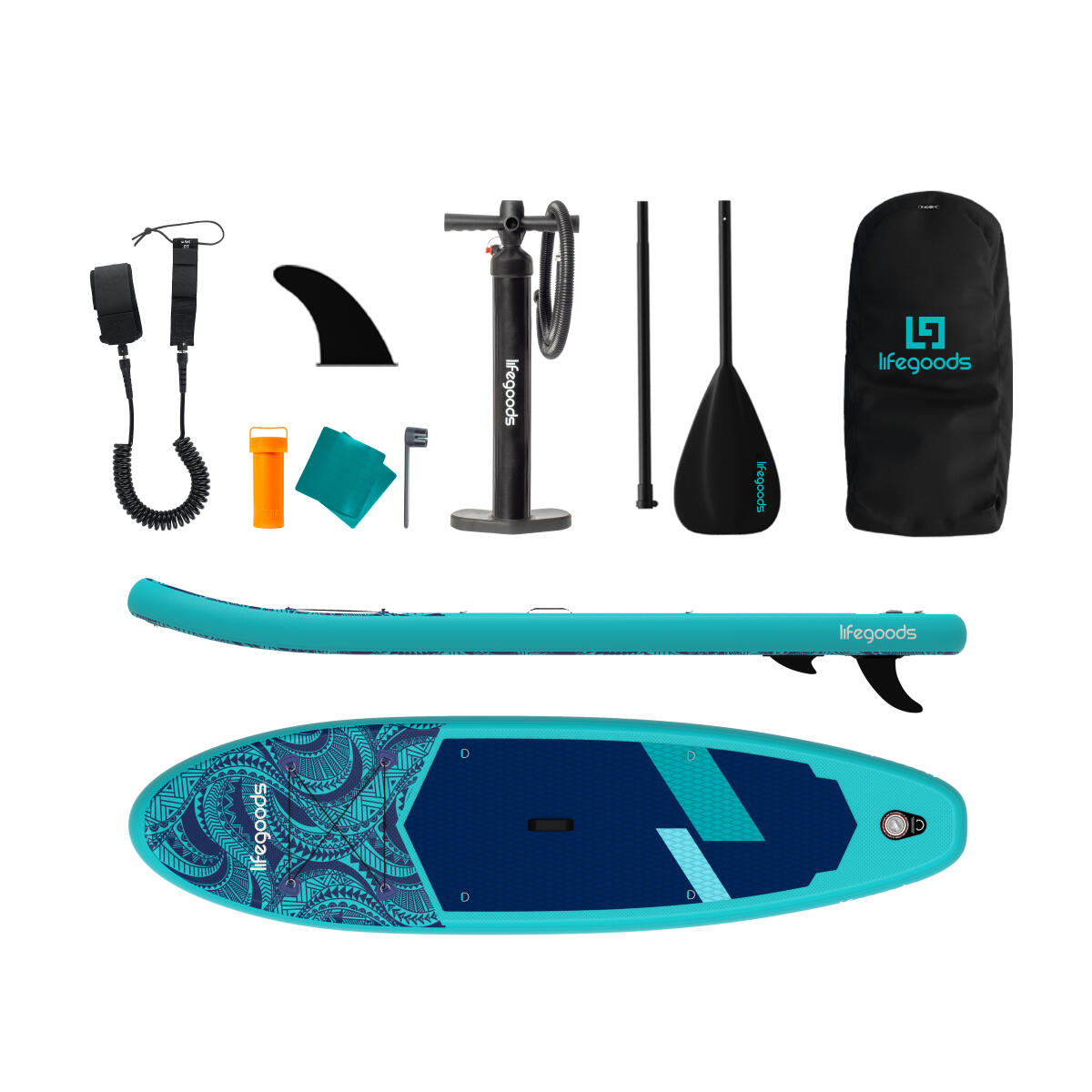 SUP Board Allround Compact - 300cm - max 100kg - beginners - Blauw 5/6