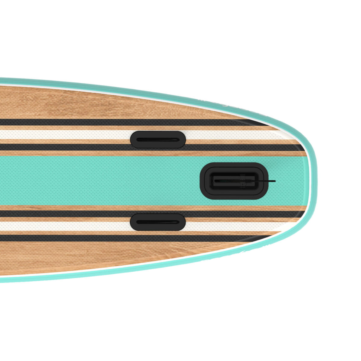 PaddlePro SUP Board - opblaasbaar - 320cm - max 150kg - Hout/Mintgroen 6/6