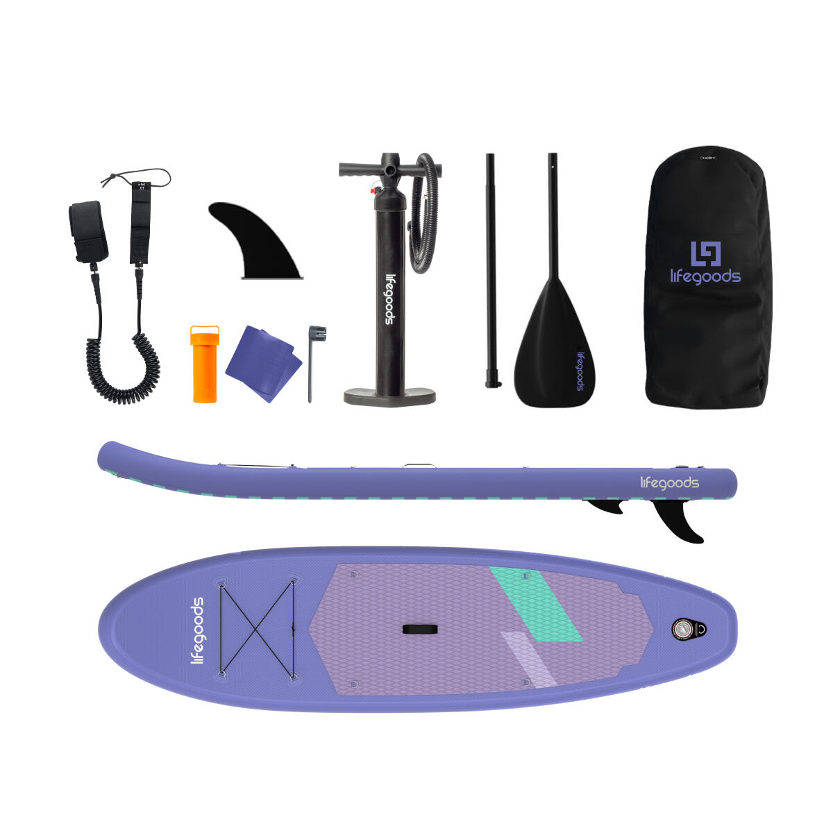 SUP Board Allround Compact - 300cm - max 100kg - beginners - Paars 5/6