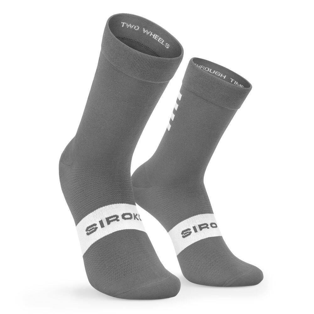 Skarpetki Kolarskie unisex SIROKO S1 Grey Saas
