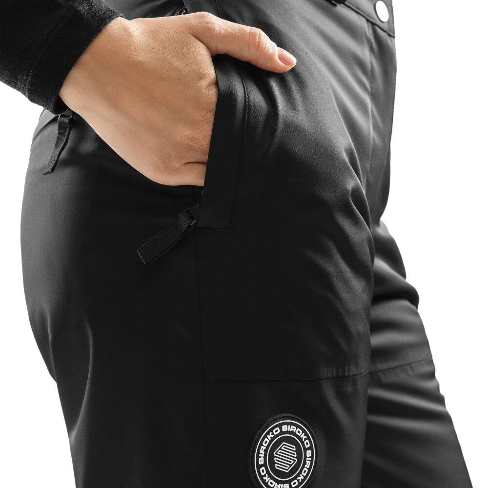 Calças de snowboard para mulher Desportos de inverno P1-W Vader Preto 4/8
