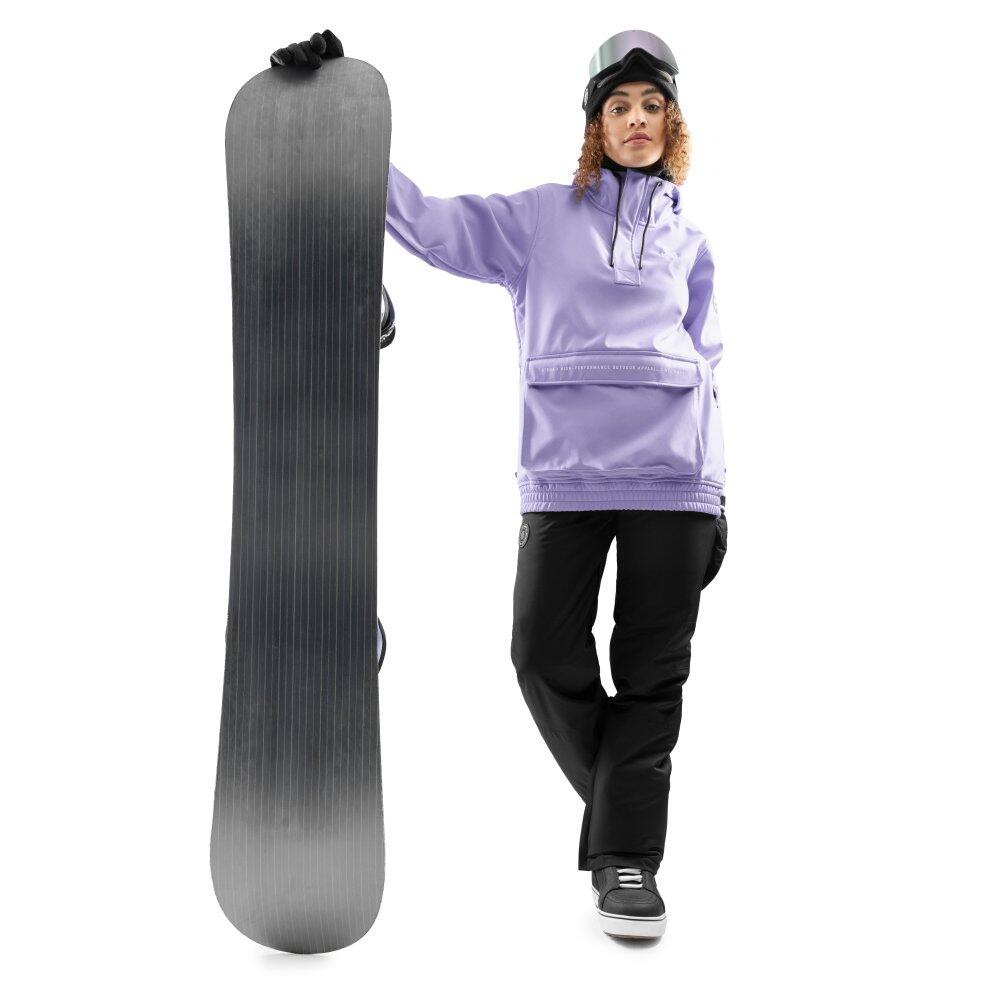 Calças de snowboard para mulher Desportos de inverno P1-W Vader Preto 3/8