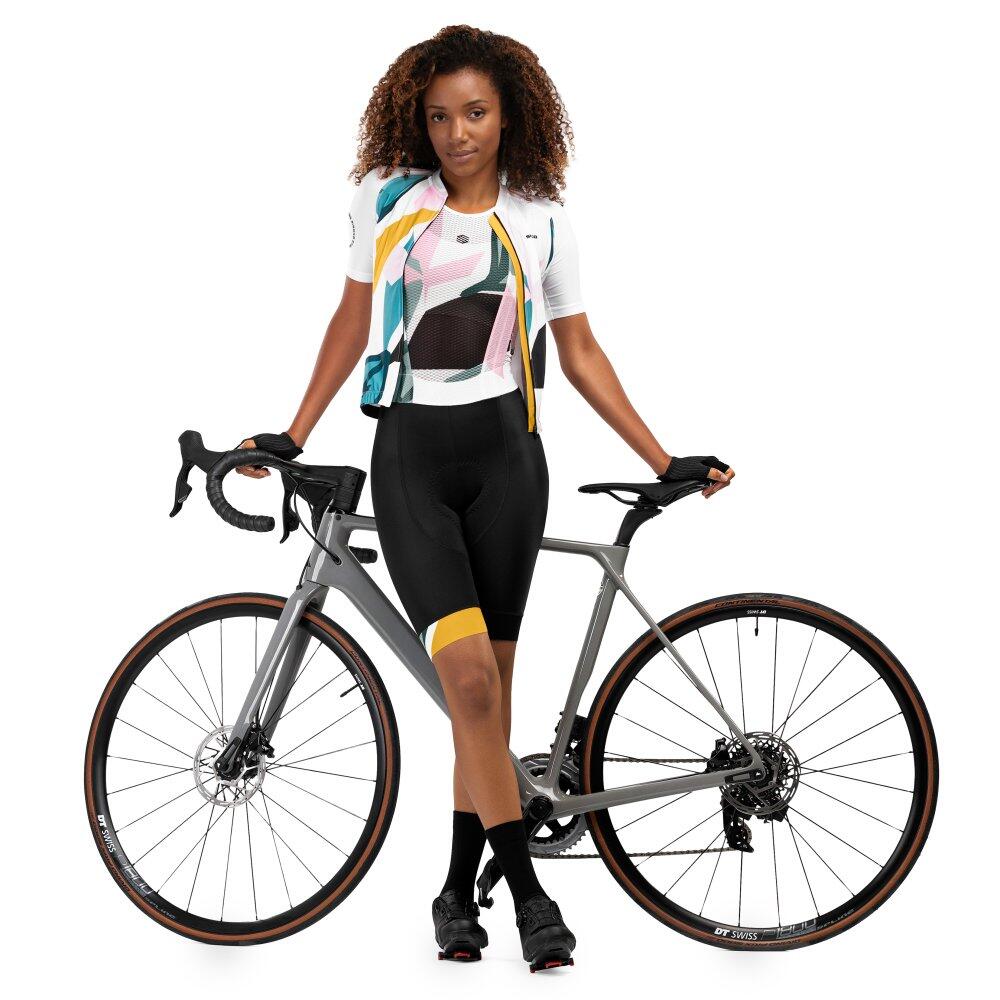Damen Radsport fahrradbaselayer für Amazonas Weiß 3/7