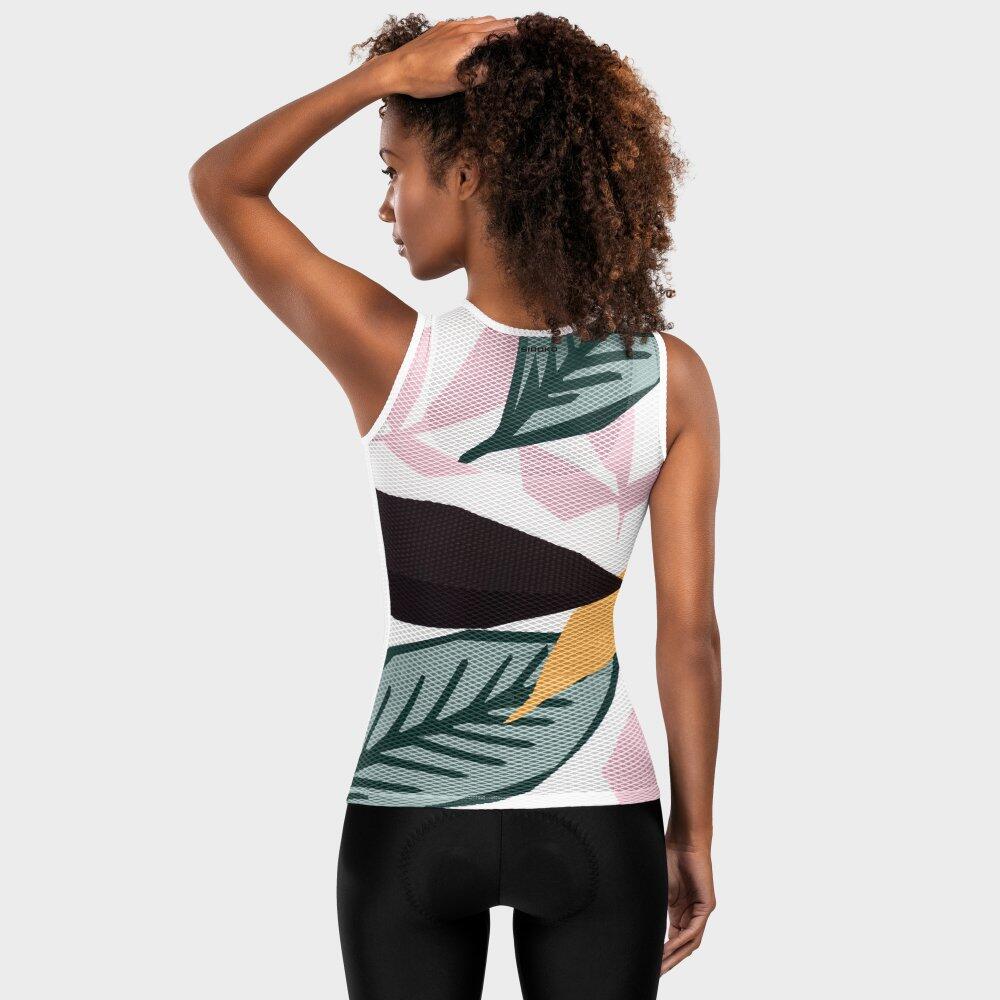 Damen Radsport fahrradbaselayer für Amazonas Weiß 6/7