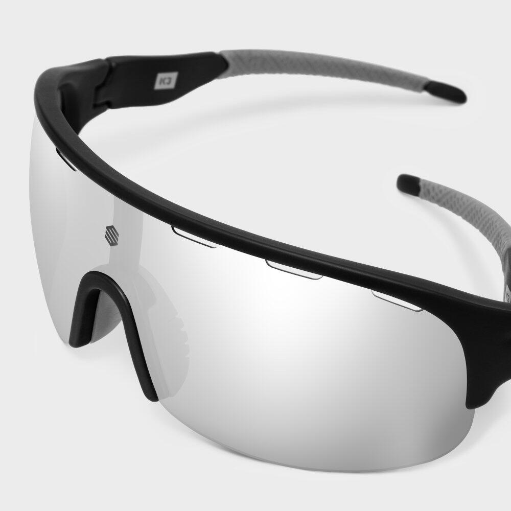 Men & Women Cycling sunglasses K3 The Cyclist Black 4/7