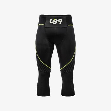 Pantalon 3/4 néoprène 2 mm canoë kayak adulte avec renforts nylon - Noir