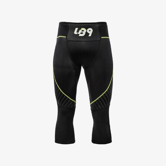 Pantalon 3/4 néoprène 2 mm canoë kayak adulte avec renforts nylon - Noir