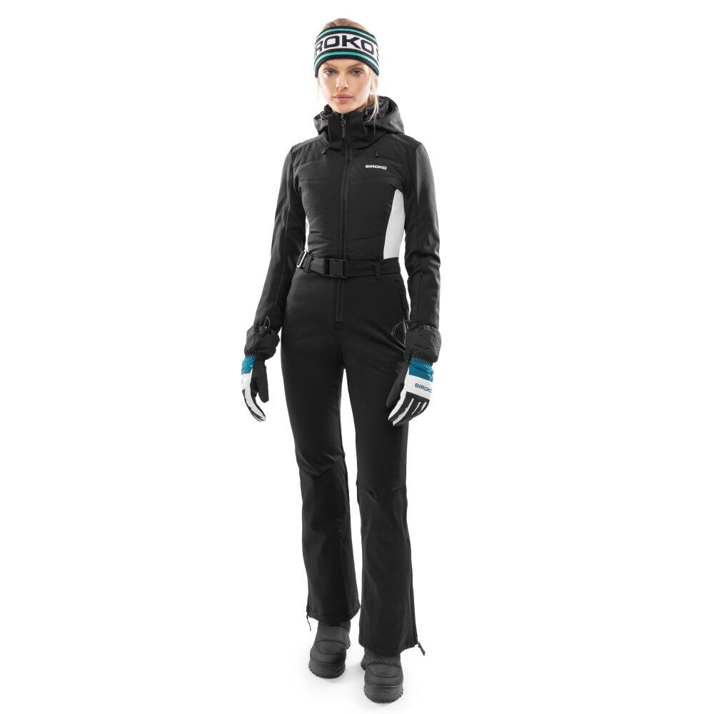 Women Winter sports 's one-piece ski suit O1 Kyla Black