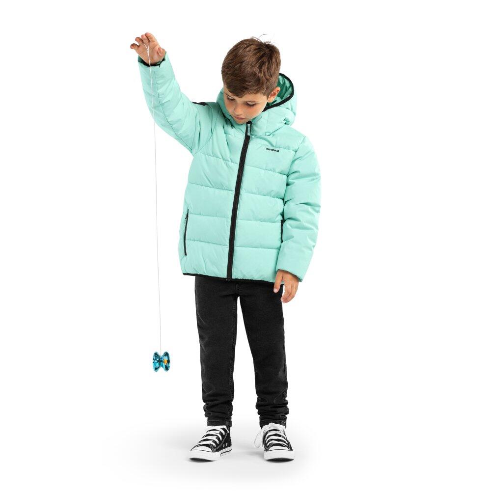 Chaqueta acolchada resistente al agua niño lifestyle Niños y Niñas POV Verde 4/7