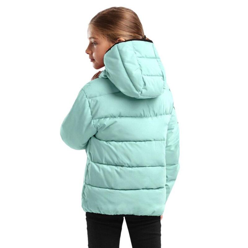 Jachetă puffer rezistentă la apă pentru fete POV-G Verde