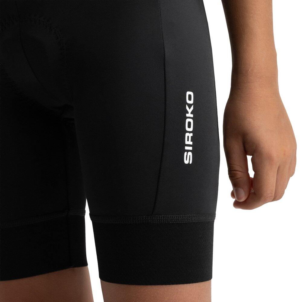 Kids Cycling boys’ padded shorts K-Core Playground Black Black 5/8