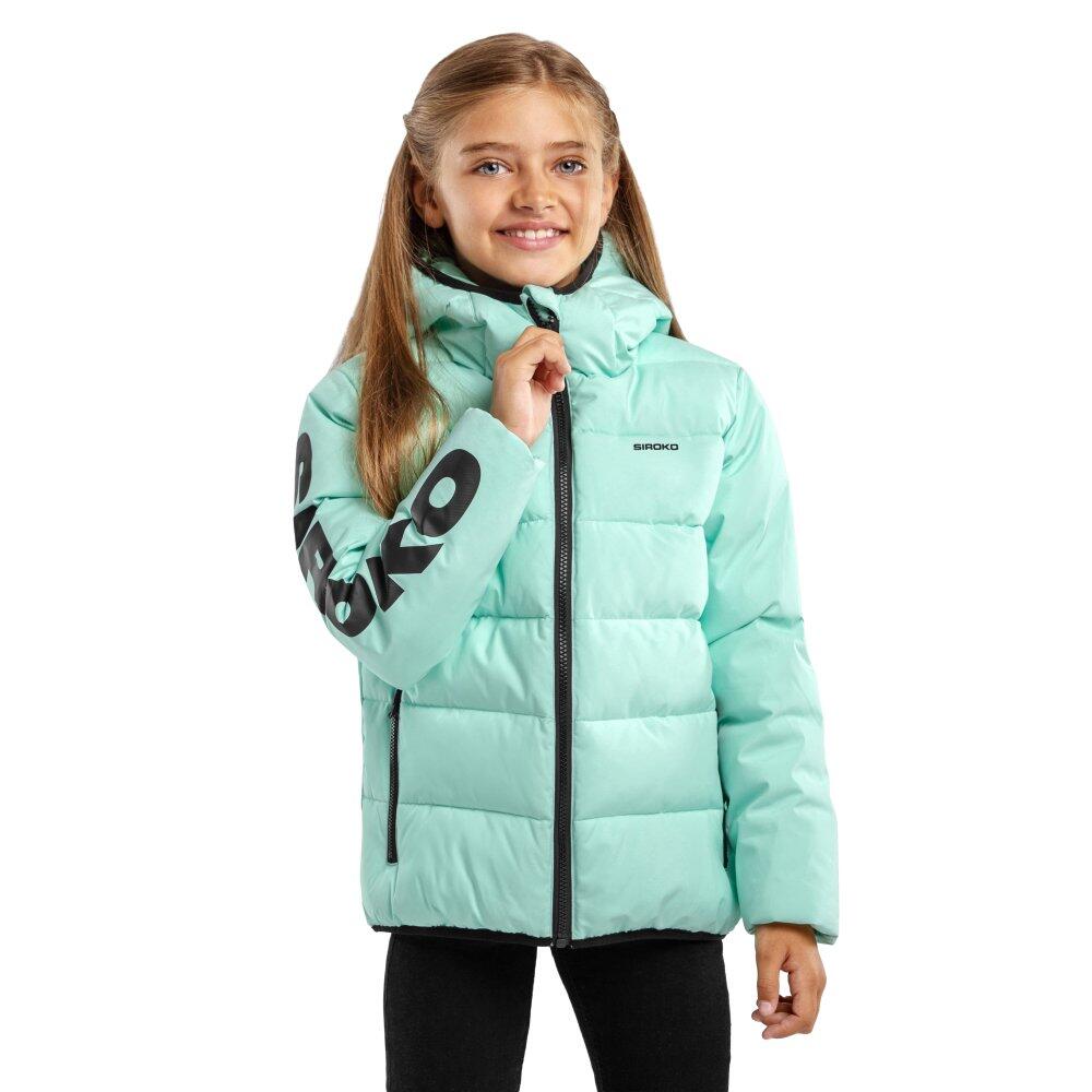 Kids Lifestyle Girls’ water-resistant puffer jacket POV-G Green