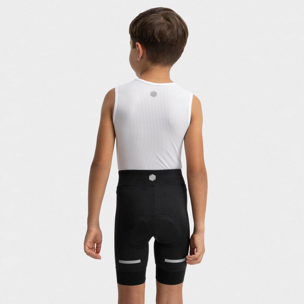 Kids Cycling boys’ padded shorts K-Core Playground Black Black 6/8