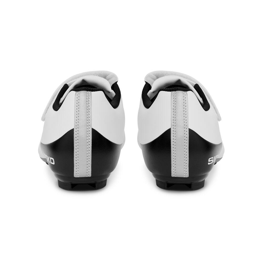 Sapatos para ciclismo de estrada Homem e mulher RideRev White Branco 6/7