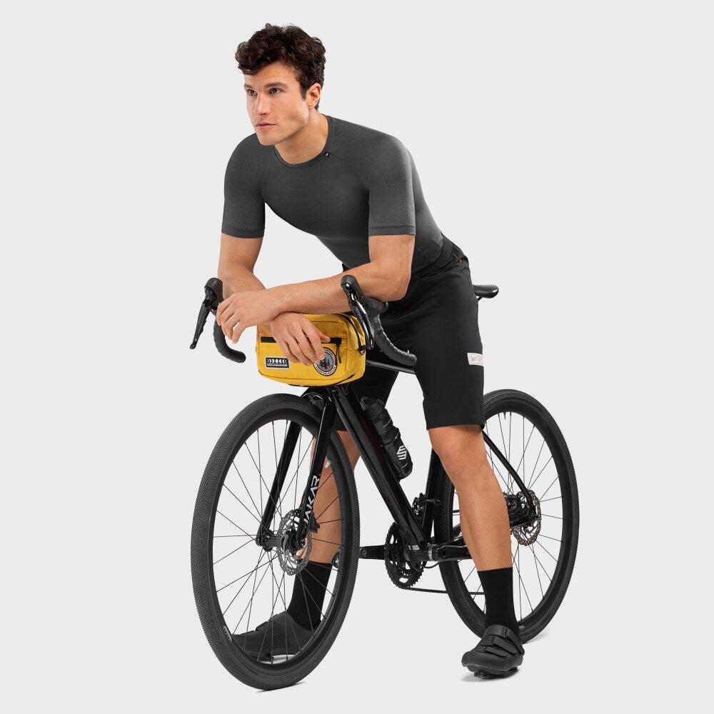 Shorts da gravel uomo Ciclismo Block Nero 4/7
