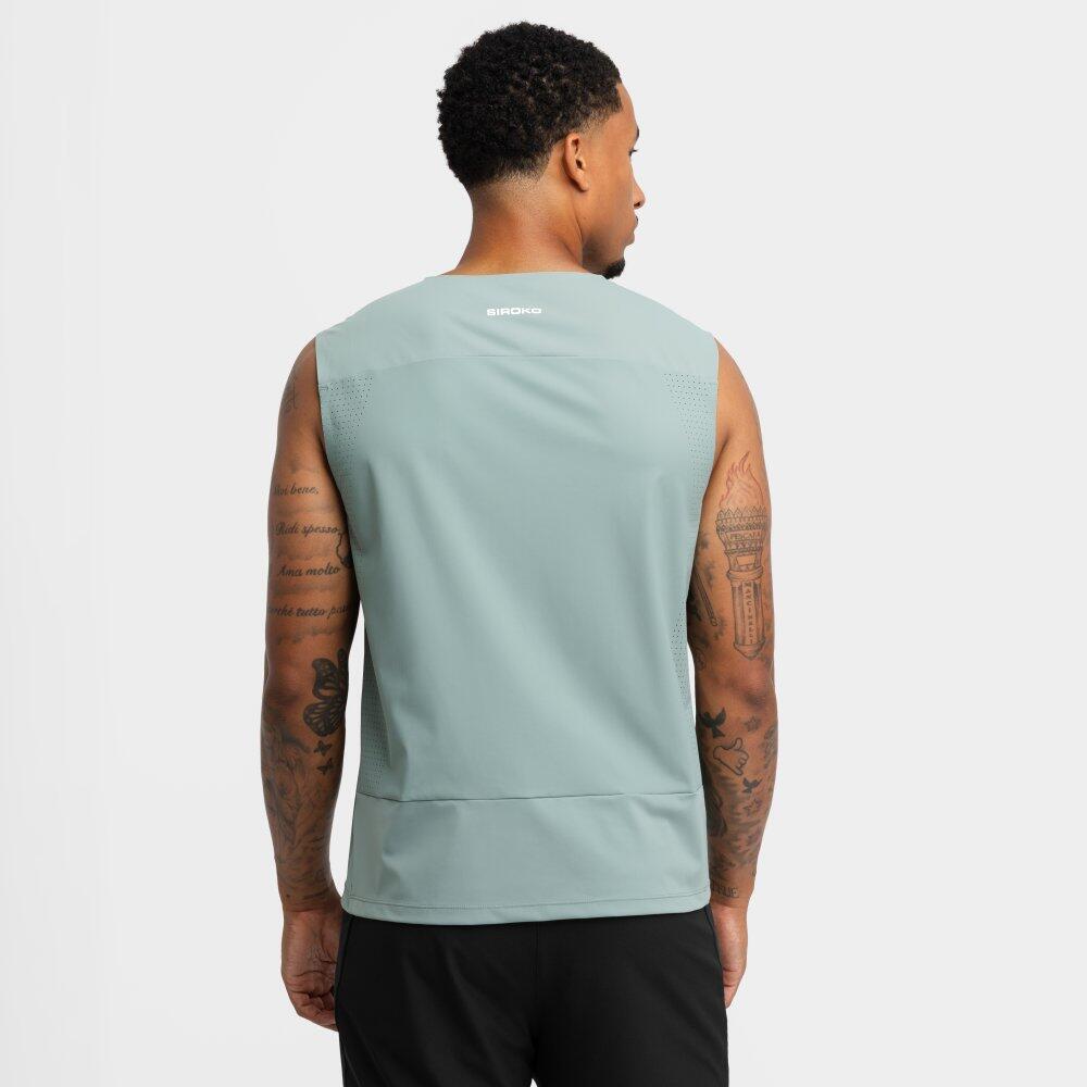 Camisola de alças de trail running para homem Caminhada Apex Green Verde 6/7