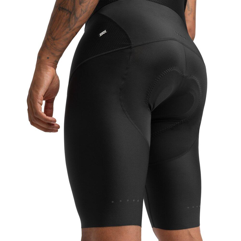 Culote corto ciclismo hombre SRX World Series Negro 4/8