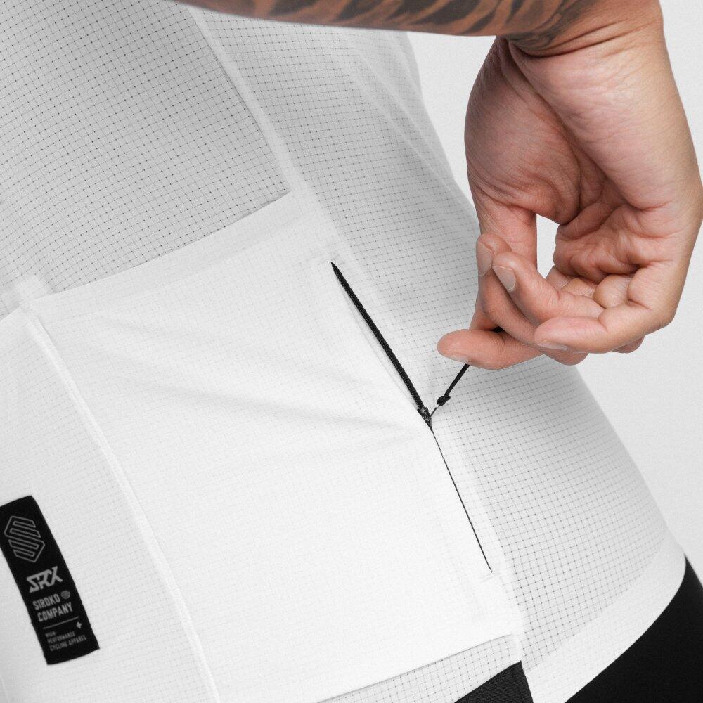 Maglia da ciclismo ultraleggera da uomo SRX II Manila Bianco 5/8
