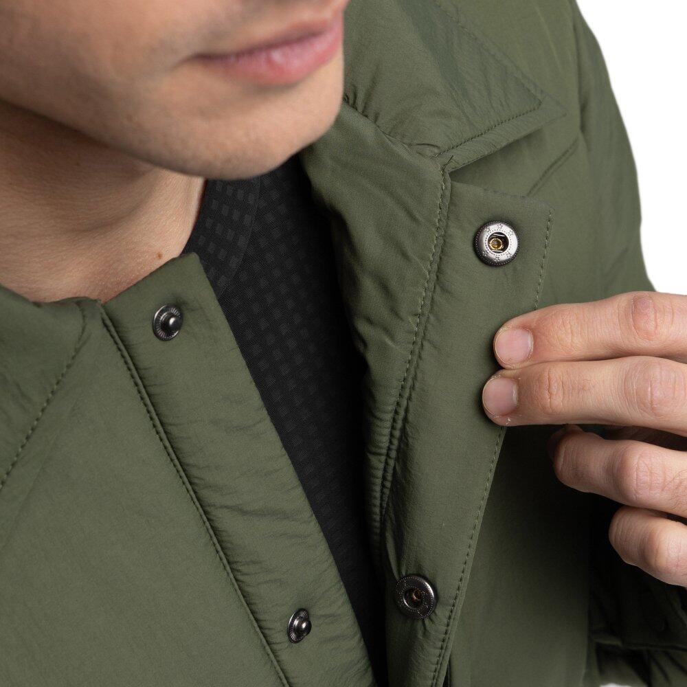 Herren Radsport isoliertes gravel-overshirt Timber Grün 5/7
