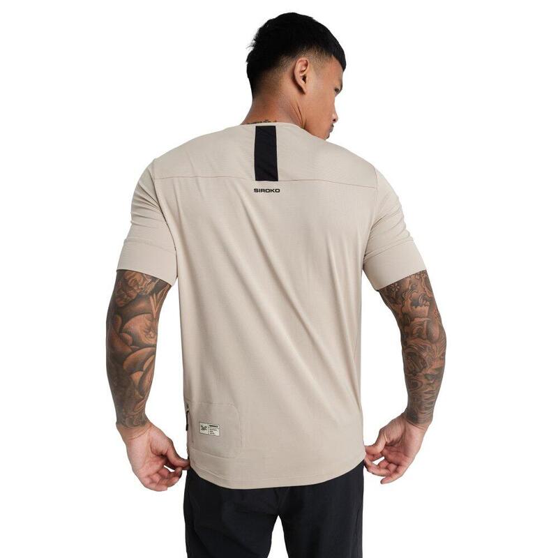 Tricou de pe pietriș pentru bărbați Cedar Bej