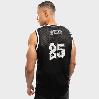 Heren lifestyle basketbalshirt ibz pedrera black zwart