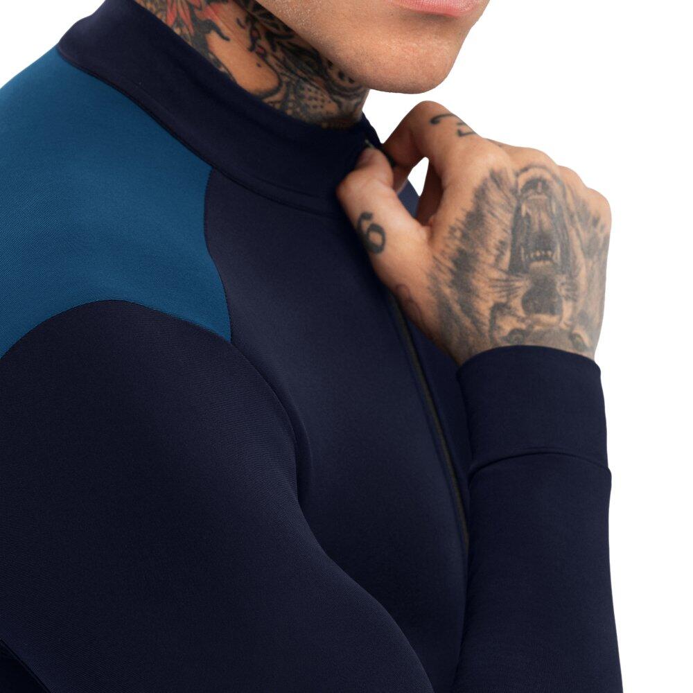 Herren Radsport thermo-radtrikot für SRX M4 Cubilla Marineblau 5/7