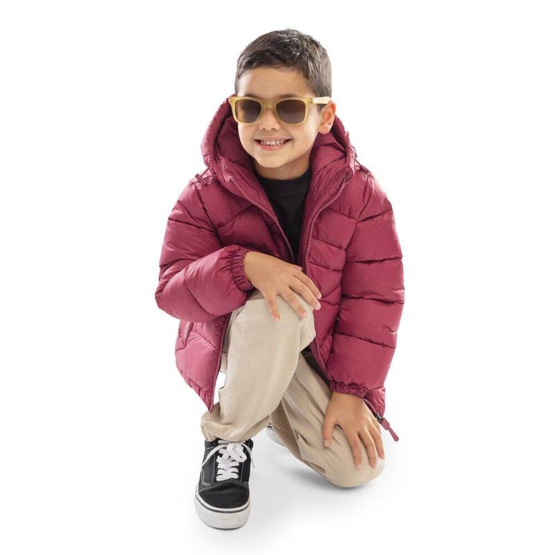 Jachetă puffer pentru băieți Berry Maroon