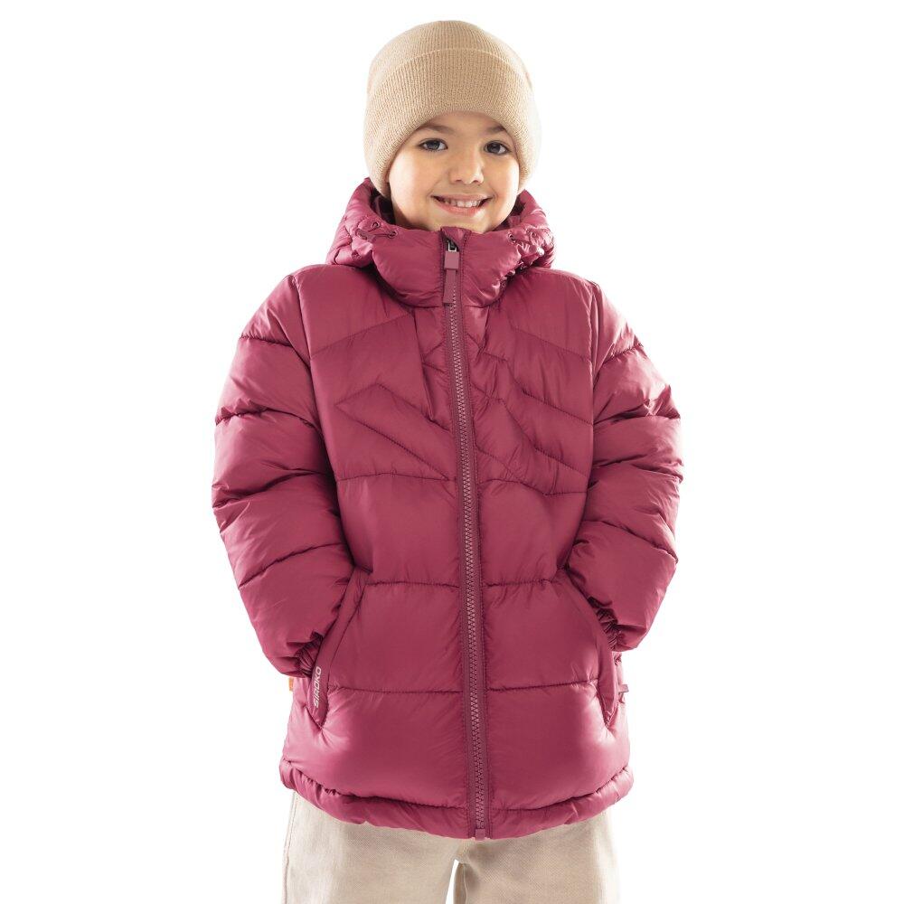 Kids Lifestyle Boys' puffer jacket Berry Maroon