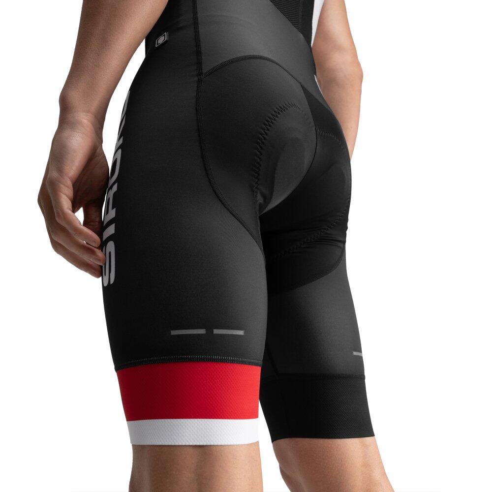 Herren Radsport kurze real sporting de gijón x siroko fahrradträgerhose für S 4/7