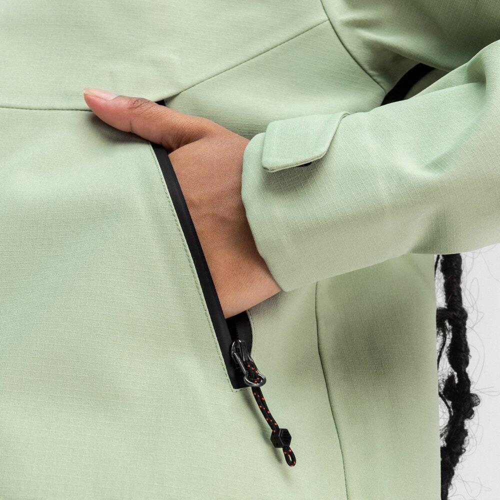 Veste randonnée hardshell femme Lac Léman Vert 6/8