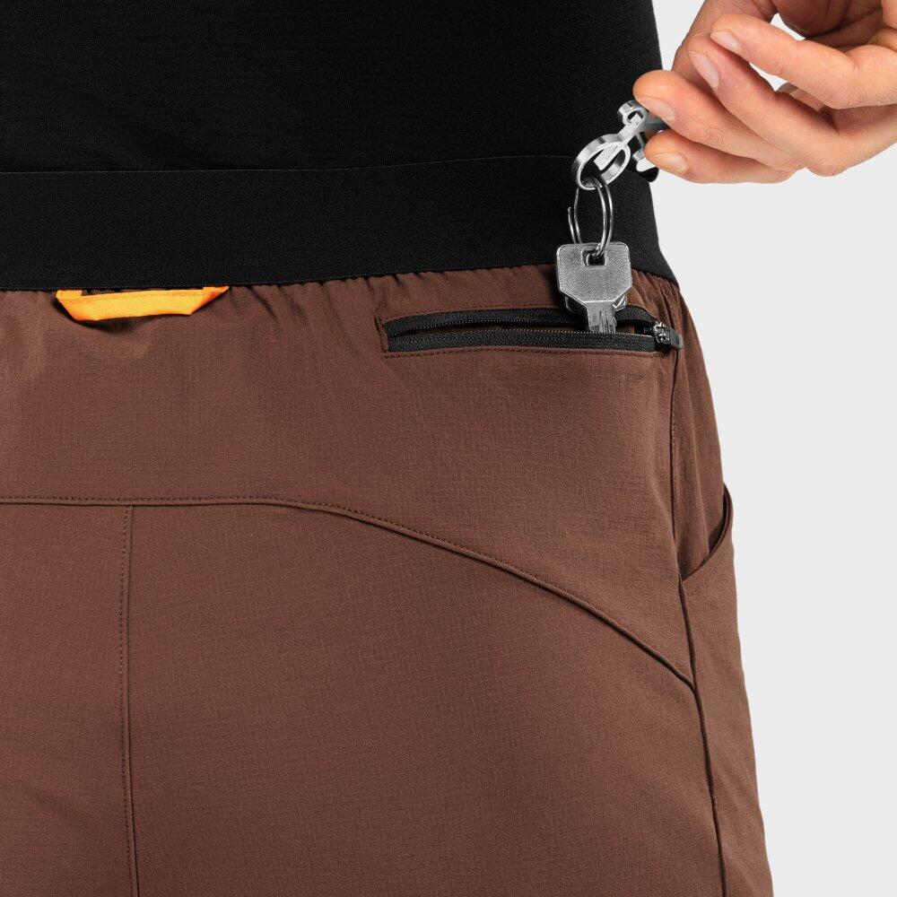 Shorts da gravel uomo Ciclismo Valley Marrone 6/7