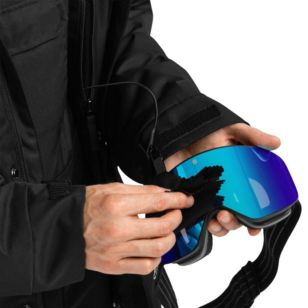 Giacca da snowboard da uomo Sport invernali W4 Vostock Nero 6/7