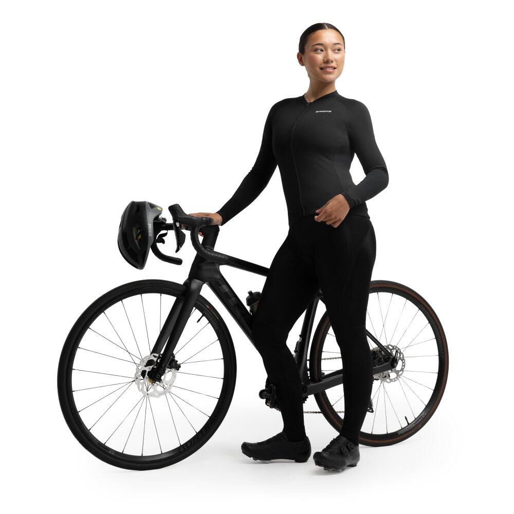 Pantaloni con fondello a gamba lunga donna Ciclismo Core Lookout Nero 3/7