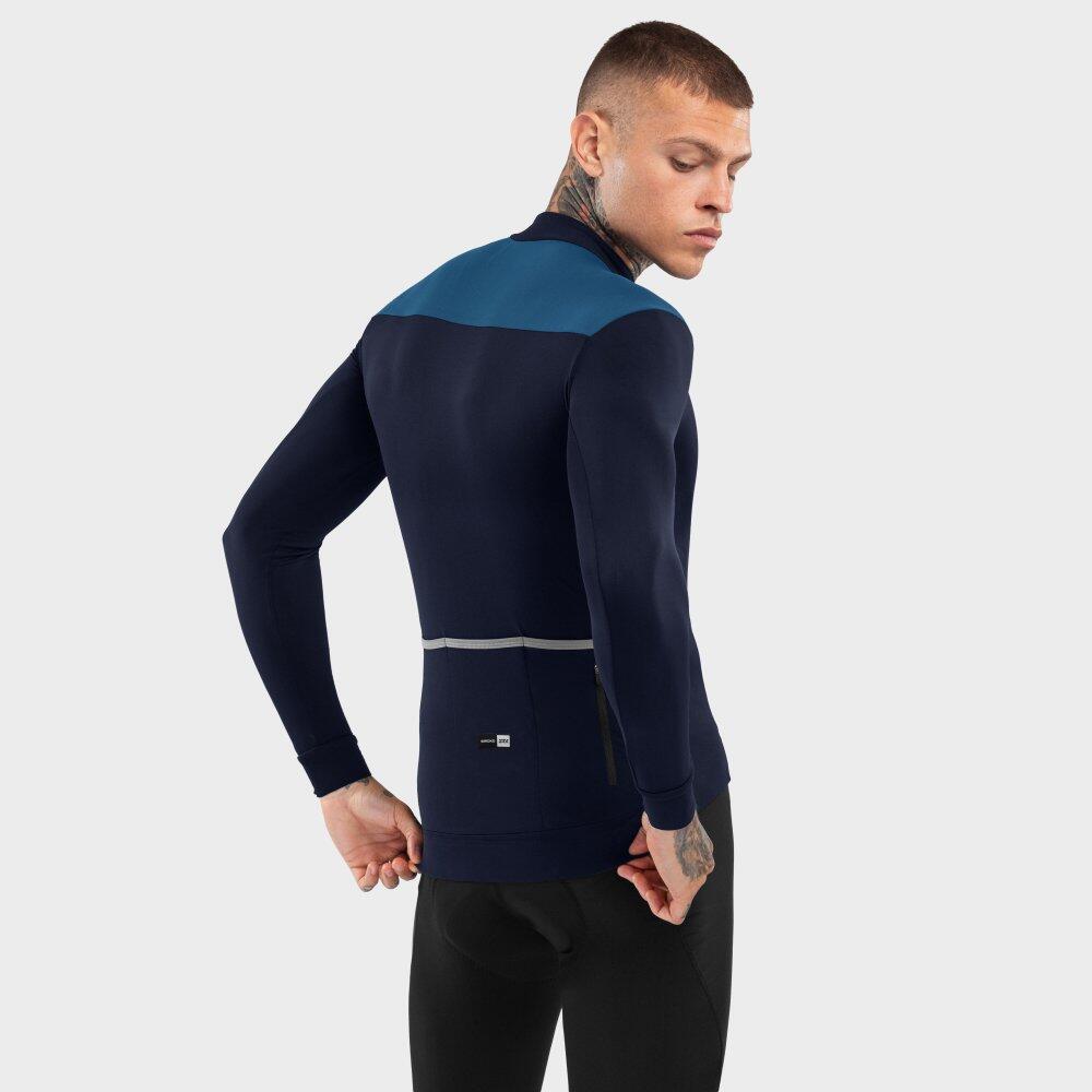 Herren Radsport thermo-radtrikot für SRX M4 Cubilla Marineblau 6/7
