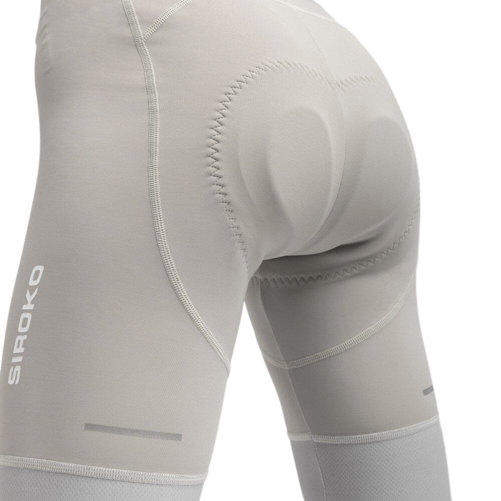 Salopette da ciclismo in tessuti riciclati da donna Sía Grigio 6/7