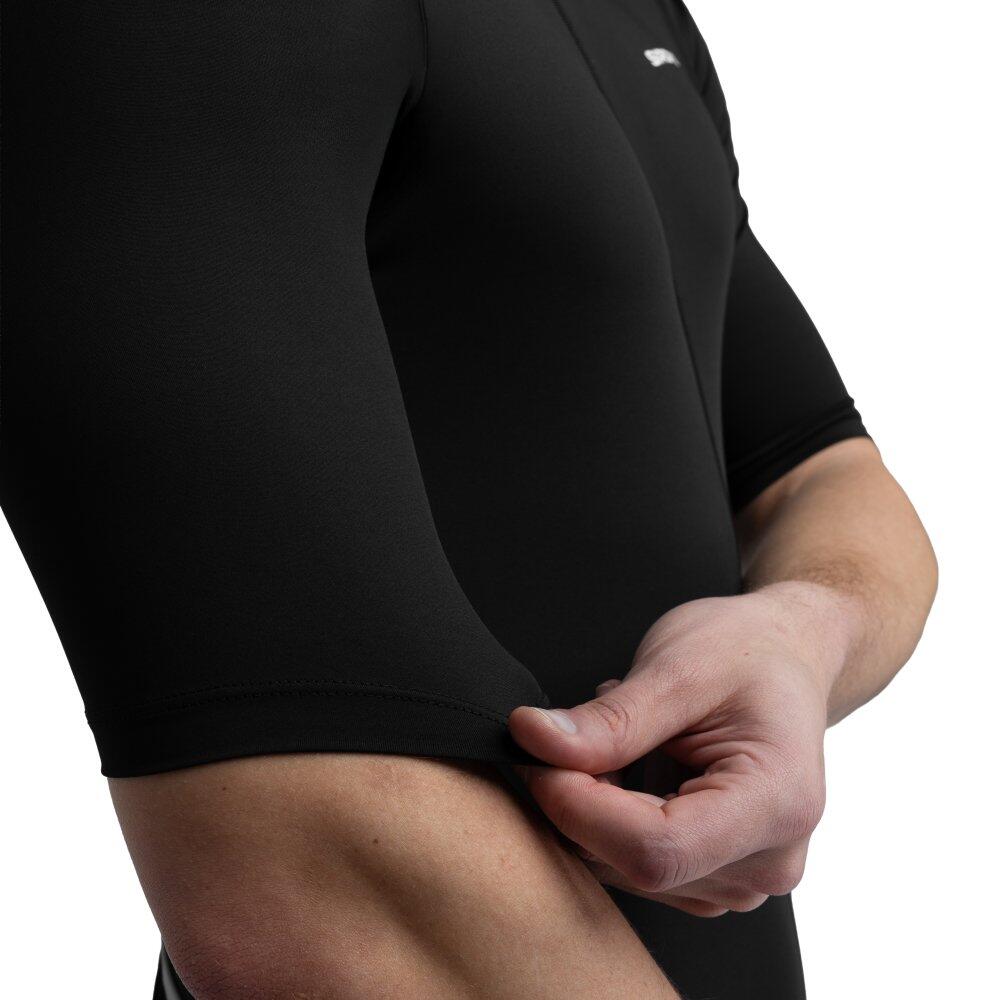 Maillot vélo manches courtes homme Cyclisme Core Pordoi Noir 5/8