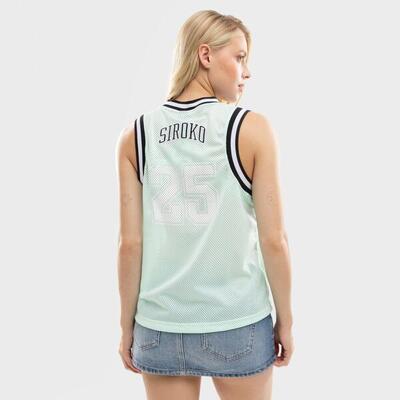 Dames lifestyle basketbalshirt ibz destí water green groen