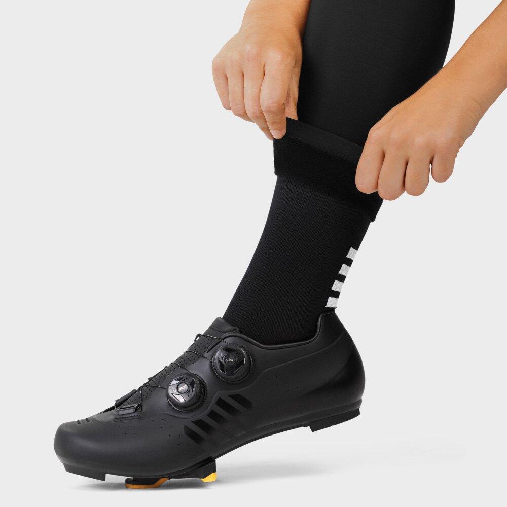 Pantalones largos térmicos ciclismo con badana mujer Core Agility Negro 6/7