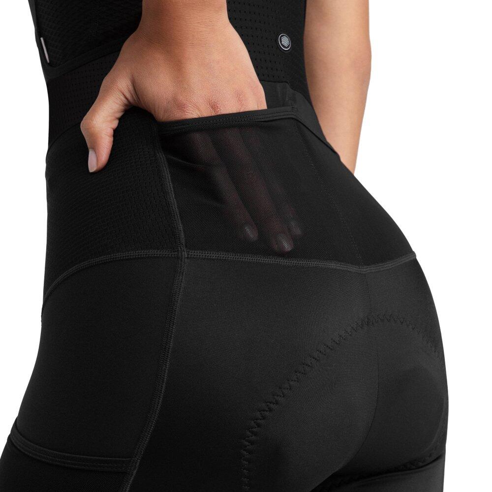 Cuissard cyclisme gravel femme Jet Noir 6/8