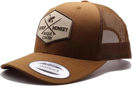 Trucker-Cap - 5 Panels / Erwachsene / Einheitsgröße (Braun/Schwarz)