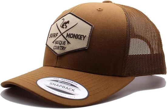 Trucker-Cap - 5 Panels / Erwachsene / Einheitsgröße (Braun/Schwarz)